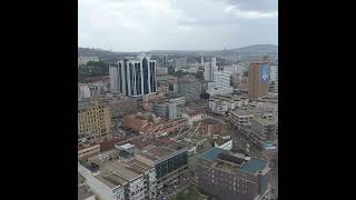 Aerial view Kampala city  uganda kampalauganda amazing trending [upl. by Llib]