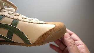 Onitsuka Tiger｜ MEXICO 66 BEIGEGRASS GREEN｜ Unboxing amp Review ｜ 1183C102205 [upl. by Asilegna812]