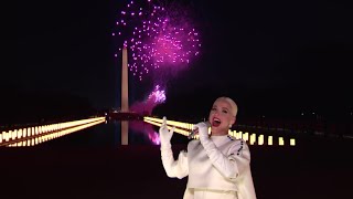 Katy Perry Performs quotFireworkquot As Inauguration Day Comes to an End  BidenHarris Inauguration 2021 [upl. by Kemeny]