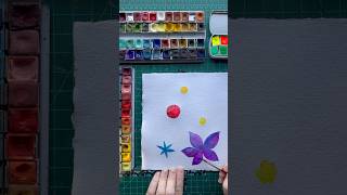 🎨Real time painting on a slow Saturday 🎨 watercolorpainting watercolorflowers realtimeart [upl. by Ertemed]