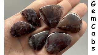 Maury Mountain Oregon Red Moss Agate Slab to Cabs [upl. by Sladen]