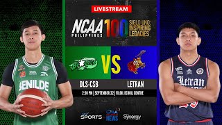 Benilde vs Letran Men’s Basketball  NCAA Season 100  Replay [upl. by Mehalick]