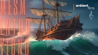 Relaxing Pirate Cruise  1600s   Sail the Coastal Sunset on Cresting Ocean Waves  ASMR [upl. by Falito]