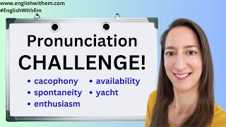 English Pronunciation Challenge  with example sentences [upl. by Senoj873]