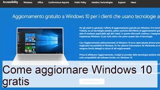 Come aggiornare Windows 10 gratis  Salvatore Aranzulla [upl. by Ricketts]