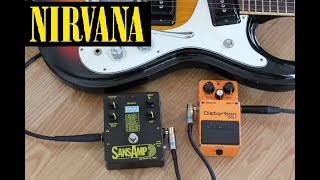 Nirvana sound Boss DS1 VS Tech 21 sansAmp classic [upl. by Dulsea298]