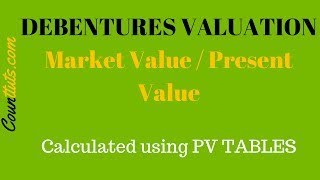 Debenture Valuation  PV Factor Table Example [upl. by Ilyse]