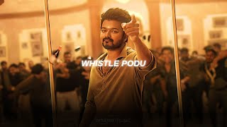 Whistle Podu  Slowed  Reverb  Goat  Thalapathy Vijay [upl. by Jacinthe]