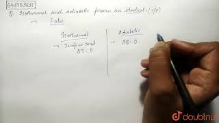 Isothermal and adiabatic process are identical  12  HEAT AND TEMPERATURE  PHYSICS  FIITJEE [upl. by Yhtac]