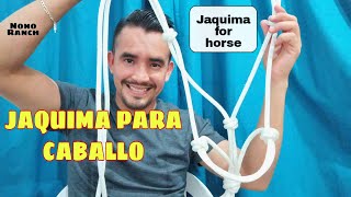 COMO hacer una JAQUIMA para CABALLO jaquima for horse [upl. by Ymmor]