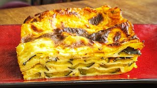 LASAGNES AUX COURGETTES RÔTIES  recettevégétarienne [upl. by Spalla]