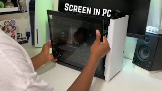 How to install a Screen into your PC the EASY way  PC Case Screen Sensor Panel pc pcbuild tech [upl. by Ahsinek351]