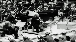 HD Stock Footage Renowned Cellist Pablo Casals in UN Concert [upl. by Helge]