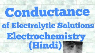 Conductance of electrolytic solution in hindi [upl. by Adnohsar]