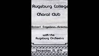 Augsburg Choral Club Concert 1974 [upl. by Rahmann]