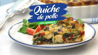 Recetas con cariño – Quiche de Pollo [upl. by Kohcztiy289]