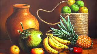 Arte dominicano FRUTAS Y BODEGONES PINTURAS COSTUMBRISTArepublicadominicana pintordominicano [upl. by Deonne]