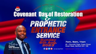 COVENANT DAY OF RESTORATION  PROPHETIC ENTRANCE  2ND SERVICE  6TH AUGUST 2023 [upl. by Elodea]