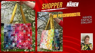 Nähe einen Shopper aus deinen Scraps [upl. by Ioyal931]