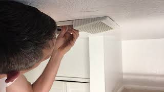 How to Remove Bathroom Exhaust Fan Cover [upl. by Dawkins]