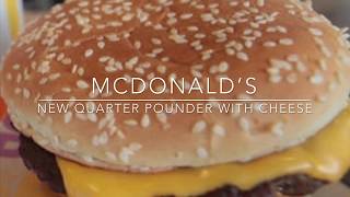 McDonald’s Quarter Pounder Mukbang [upl. by Romilda]