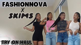 FASHION NOVA amp SKIMS TRY ON HAUL  10 ITEMS ☆ DESCRIPTIONS amp RATINGS ☆ [upl. by Edualcnaej]