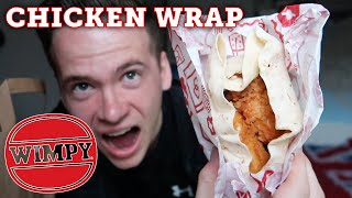 Better Than McDonalds I Eating Wimpys NEW CHICKEN WRAP With Firecracker Sauce [upl. by Atikin]