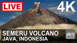 🔴 Live Now 247 Erupting Semeru Volcano in Java Indonesia in 4K Ultra HD [upl. by Borek412]