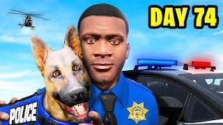 I Spent 100 DAYS in the POLICE FORCE in GTA 5 [upl. by Kallista]