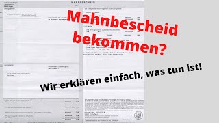 Mahnbescheid bekommen  Erste Hilfe Leitfaden [upl. by Adnihc]