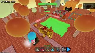 Playing with ballz on roblox Ballz Tower Defense [upl. by Anire908]