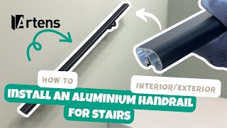 🛠 TUTO  Comment poser une main courante descalier ALYA en aluminium pour intérieurextérieur [upl. by Airom727]