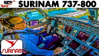 Miami Runway 30 Landing Surinam 737800 Great Miami Beach Views [upl. by Mcripley]