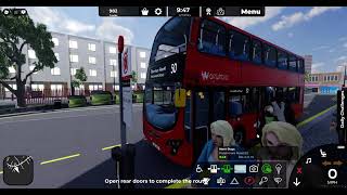 Roblox Croydon 50 Croydon Town Centre To Thornton Heath Parchmore Road [upl. by Ahola224]