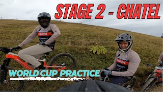 Stage 2 Practice  Enduro World Cup Châtel [upl. by Bibah]