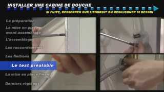 LES BRICONAUTES  COMMENT INSTALLER UNE CABINE DE DOUCHE [upl. by Bolen749]