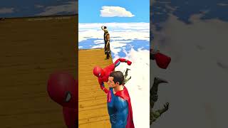 GTA 5 Epic Water Ragdolls  SpiderMan JumpsFails Ep186 Shorts [upl. by Enimisaj]