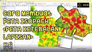 CARA MEMBUAT PETA ISOPACH  HOW TO CREATE ISOPACH MAP [upl. by Namyw]