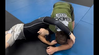 Glyn Powditch Seminar 18 Guard Passing Cross Sides Bottom Headlock Defense [upl. by Iatnwahs]