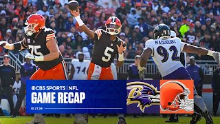 Jameis Winston Browns STUN Ravens for their first home win of the season  Game Recap [upl. by Treacy]