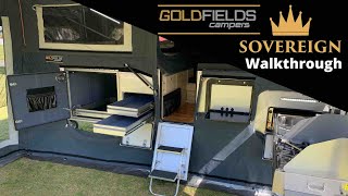 202122 Sovereign Camper Trailer walkthrough [upl. by Nollid]