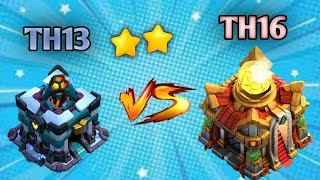 th13 vs th16 th13 vs th16 attack strategy  th13 to th16 2 star  th13 attack strategyspyzengaming [upl. by Ahsinaw]