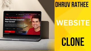 How to make Dhruv Rathee Website Clone with HTML amp CSS  Frontend Project for Beginners  coding [upl. by Sidoney]