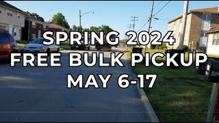 Spring 2024 Free Bulk Pickup Information [upl. by Ttenaj260]