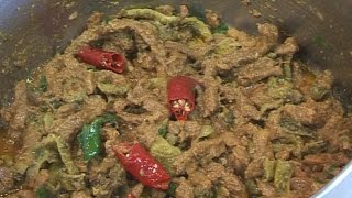 quot Karela Gosht Fry quot Bajias Cooking [upl. by Karylin470]