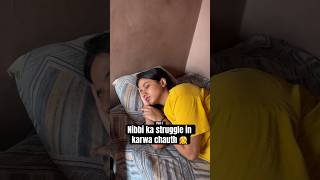 Part1 nibbi ka struggle in karwa chauth👧 shortsfeed ytshorts shorts viralvideo trending [upl. by Elleval]