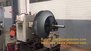 Impeller high power industry centrifugal fan Impeller dynamic balance testing [upl. by Ades]