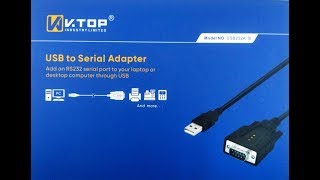 VTOP USB to RS232 Serial Adapter for Windows Ubuntu Mac Android USB232B [upl. by Triny421]