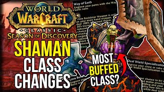 SHAMAN  The Most BUFFED Class  All NEW Runes  Season of Discovery [upl. by Delfeena]