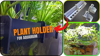 DIY Plant holder for Aquarium  Cheap and best material for plant holder making  PVC foam sheet [upl. by Nyladam]